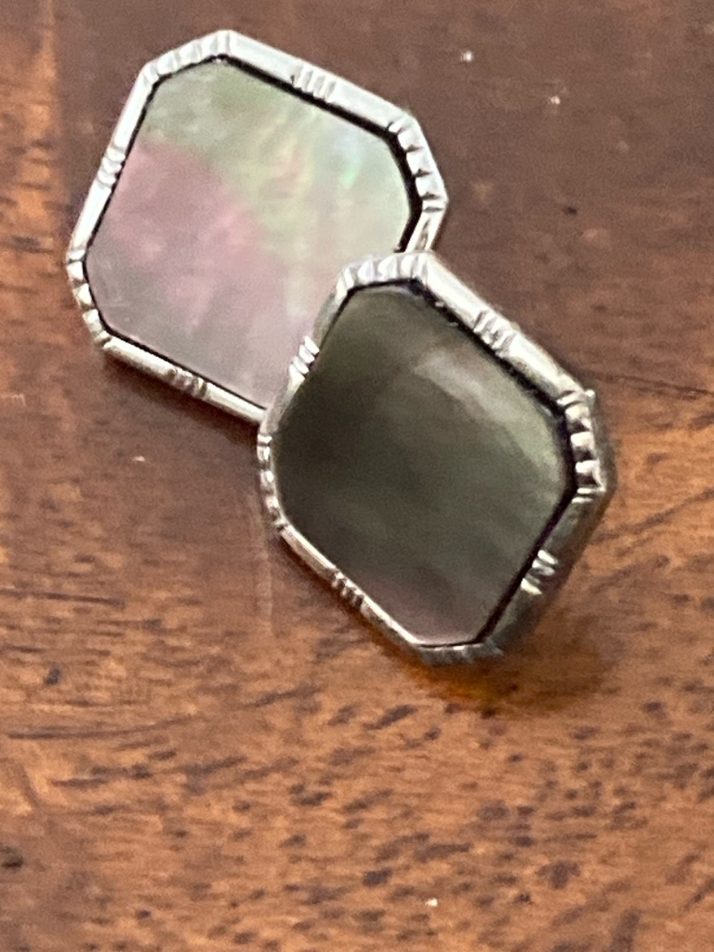 Vintage Gorham Mother of Pearl Cufflink Single 1/20 12K Gold Filled